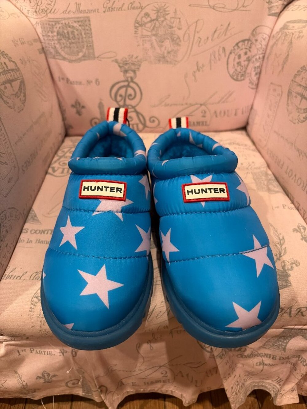 Hunter Blue Quilted Puffer Slip-On Shoe